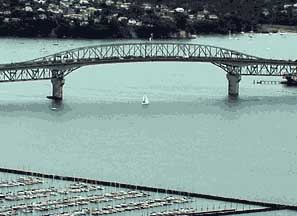 Auckland Harbor Brige from Sparkplug