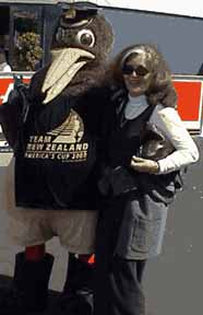 Linda with Kiwi Mime