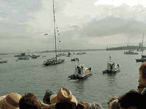 Team NZ Boat Outgoing