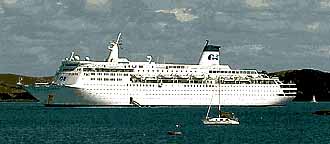 Sky Princess in Bay of Islands